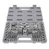 40 Piece SAE Tap and Die Set 4 To 1 2 Inch Alloy Steel Unc Cool UNF FINE NPT Threads Threading Tool Kit