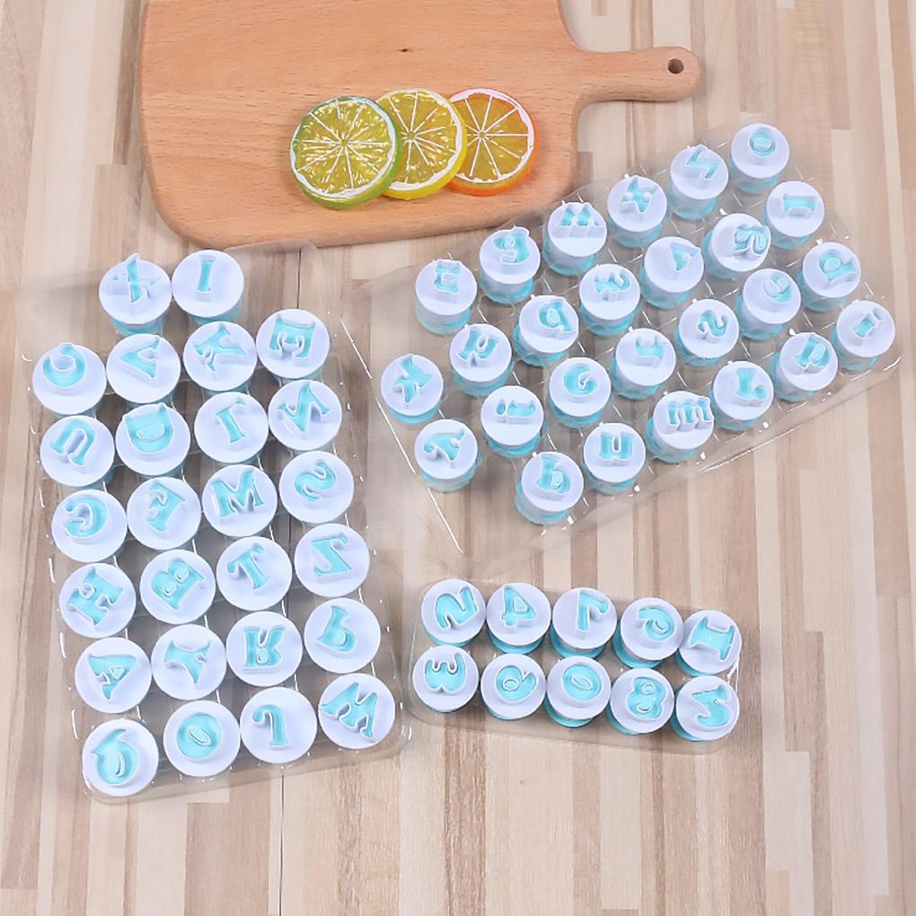 Letter Number Fondant Cutter Biscuit Mould Cake Cookie Decorating Baking Mold