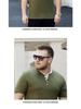 Men's 8XL Trendy V-Neck Short-Sleeve T-Shirt, Korean Style
