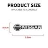 Car Audio Decorate 3D Aluminum Badge Emblem Stickers For Nissan Qashqai Juke Pulsar Sentra Altima Patrol Micra Rogue Almera Vers