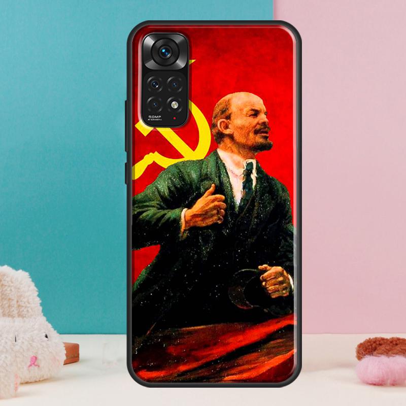 Lenin Soviet Union Flag Case For Xiaomi Redmi Note 14 12 11 9 10 13 Pro 9S 10S 11S 12S Redmi 13C 10C 12C 14C Cover