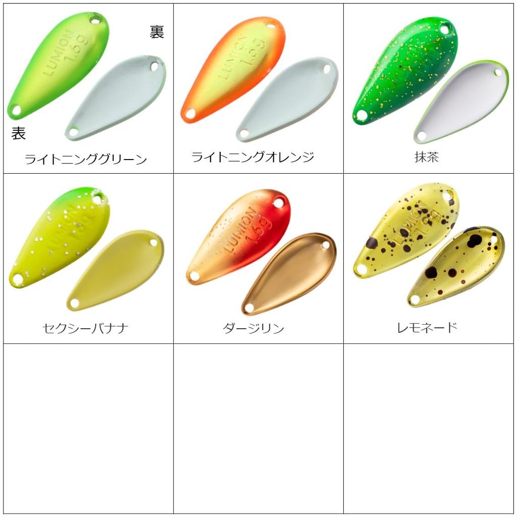 Daiwa PRESSO Rumion Lemonade Spoon/Lure 1.6