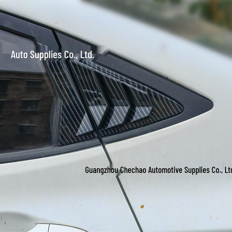 Hyundai Verna Sedan Rear Triangular Window Louvers - Mustang Style (Models 10-16)
