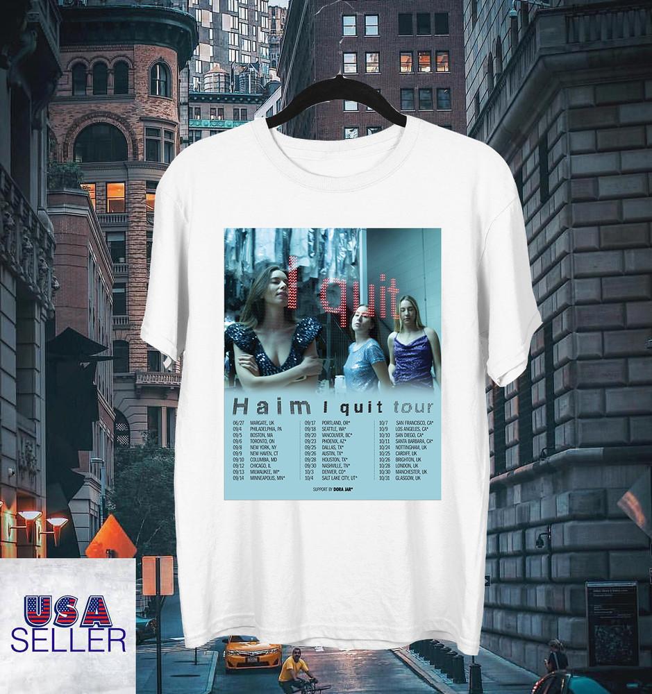 HAIM BAND 2025 I Quit Tour T SHIRT FULL SIZE S-5XL Unisex T-Shirt S
