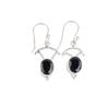 Black Onyx Gemstone 925 Sterling Silver Jewelry Earrings 1.50" For Birthday Gift EE-51-15