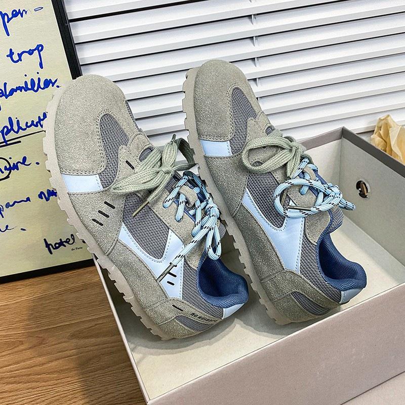 Retro Dexun Shoes  Autumn New High-end Big Head Casual Sports Shoes Non-slip Fashion Board Shoes