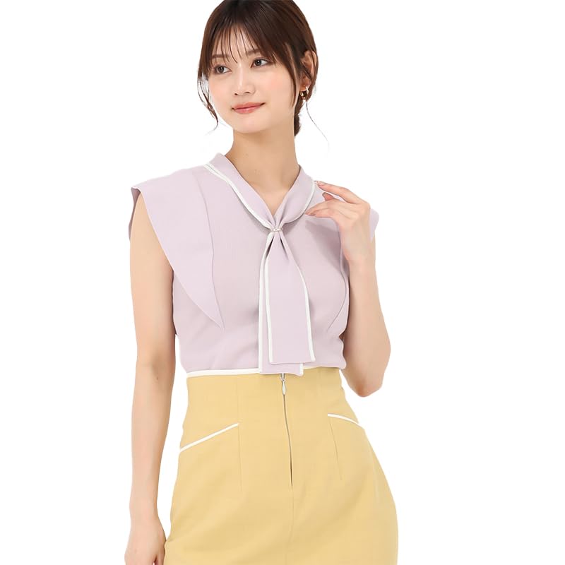 Mishmash Short Knit with Ring Perfect for Going Pink Women's Knit/Sweater, Sleeve, 2-Way Tie, Flared, Feminine, Out,