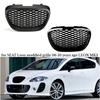 Front Bumper Honeycomb Grille, Air Intake Mesh Insert Compatible for SEAT LEON MK2 2006-2010 Car Front Modified Upper Central Grill Cover