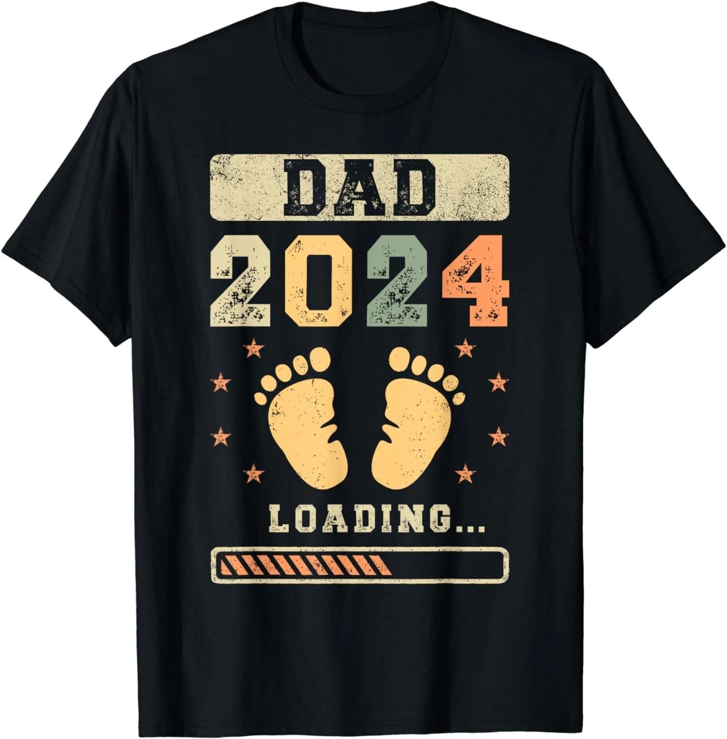 

Dad 2024 Loading, Fatherhood, Future Dad, Baby Announcement Gift Unisex T-Shirt XL