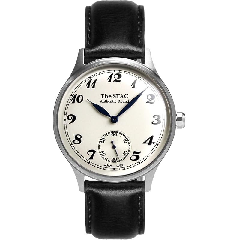 

[The Stack] The STAC made in Japan Domestic watch watch 36mm classic men s ladies unisex white black leather ST-AR002