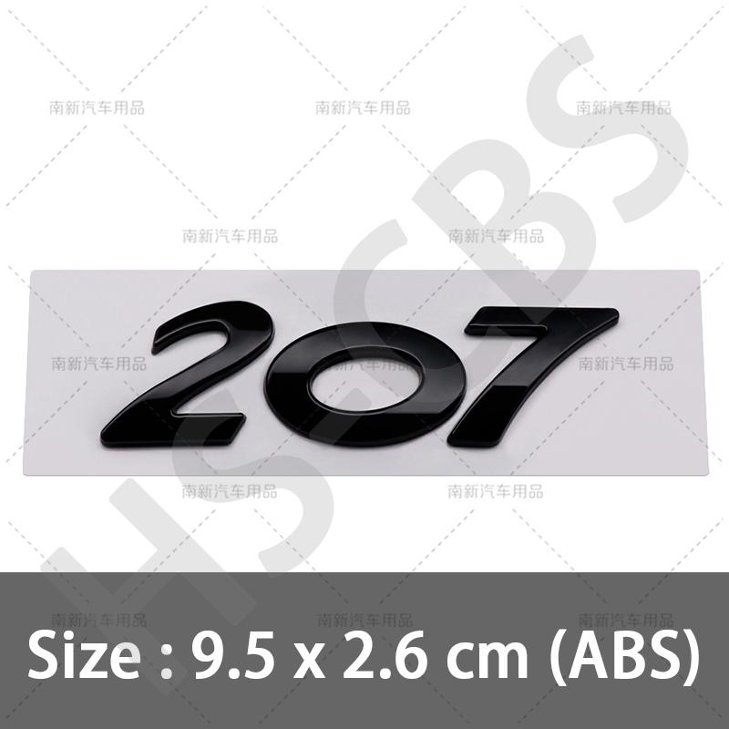 SQOB1 ABS 206 207 301 308 Rear Trunk Logo 307 508 3008 2008 4008 5008 Emblem Badge For Peugeot Car Styling Tailgate Emblem Stickers