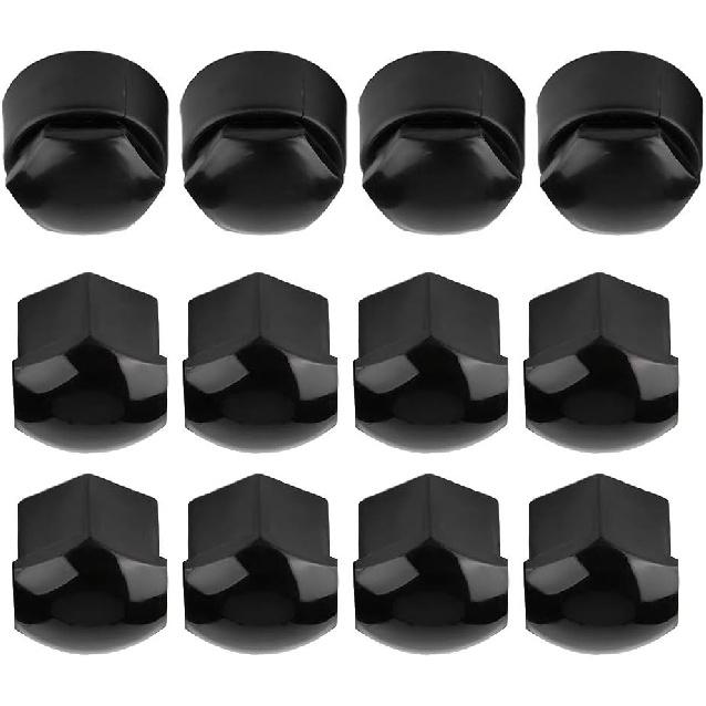 For Lug Nut Covers Senyar 20pcs 17mm Car Wheel Bolt Nut Cover, Universal Covers Auto Hub Screw Anti-Theft Cover for Auto (Black)