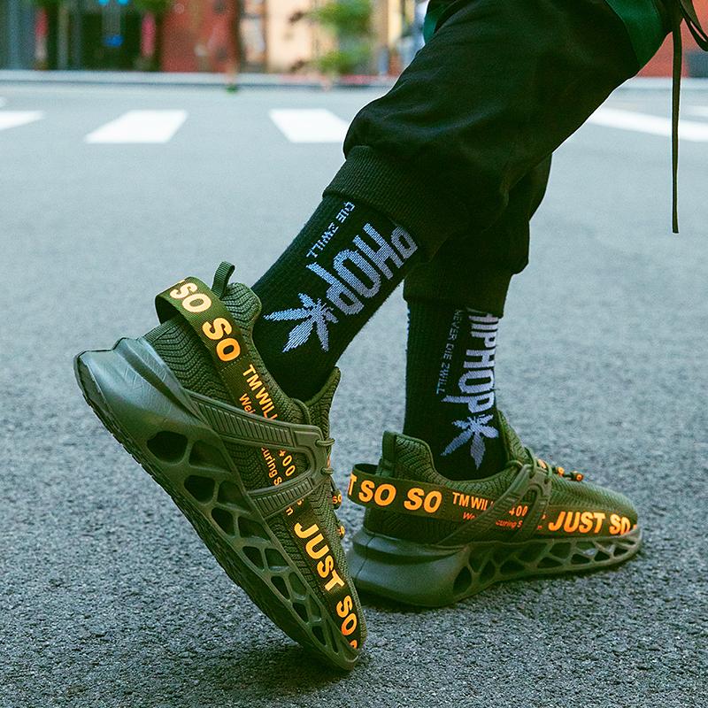 Baskets volantes tissées légères, respirantes et confortables pour hommes, baskets à la mode pour femmes, chaussures pour femmes de grande taille