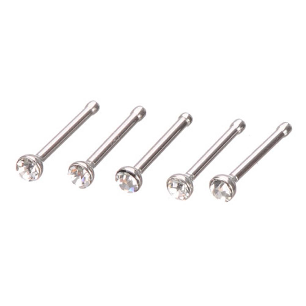 40 Stück 1,8 mm Unisex Mode Einfacher Nasenstecker mit rundem Kopf Körperschmuck Piercings