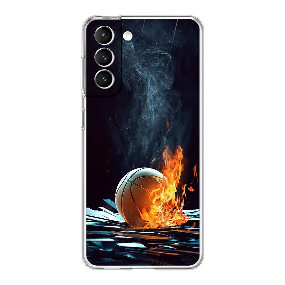 Husă Telefon Număr Coș de Baschet Pentru Samsung Galaxy S22 5G S20 Ultra S21 FE 5G S10E S9 S8 S10 Plus Note 20 10 Husă Transparentă