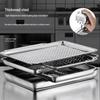 SIEZYOL Perforated 304 Stainless Steel Rectangular Tray