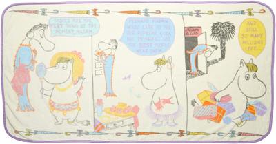 Marushin Moomin Shopping 80cm H X 150cm with Storage Winter Product 1465004200 Blanket, Compact, W, Bag, Cute, Fluffy, Stylish, Warmer, Number