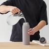 Zojirushi Stainless Steel Bottle SU-DA100-HM 1.0L Large Capacity Handle Screw Dishwasher Safe Seamless Spout Mineral Gray