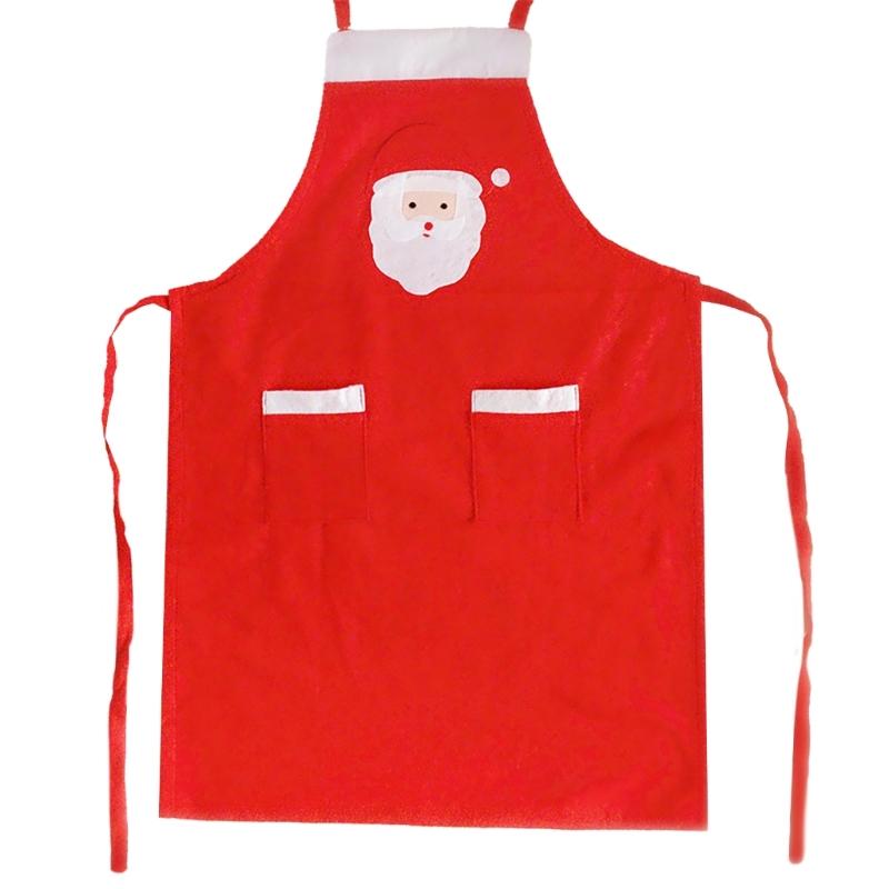 

Women Man Kitchen Aprons Santa Apron Waitress Apron Cooking Aprons Christmas Apron for Cooking Coffee Shop 1 червоний