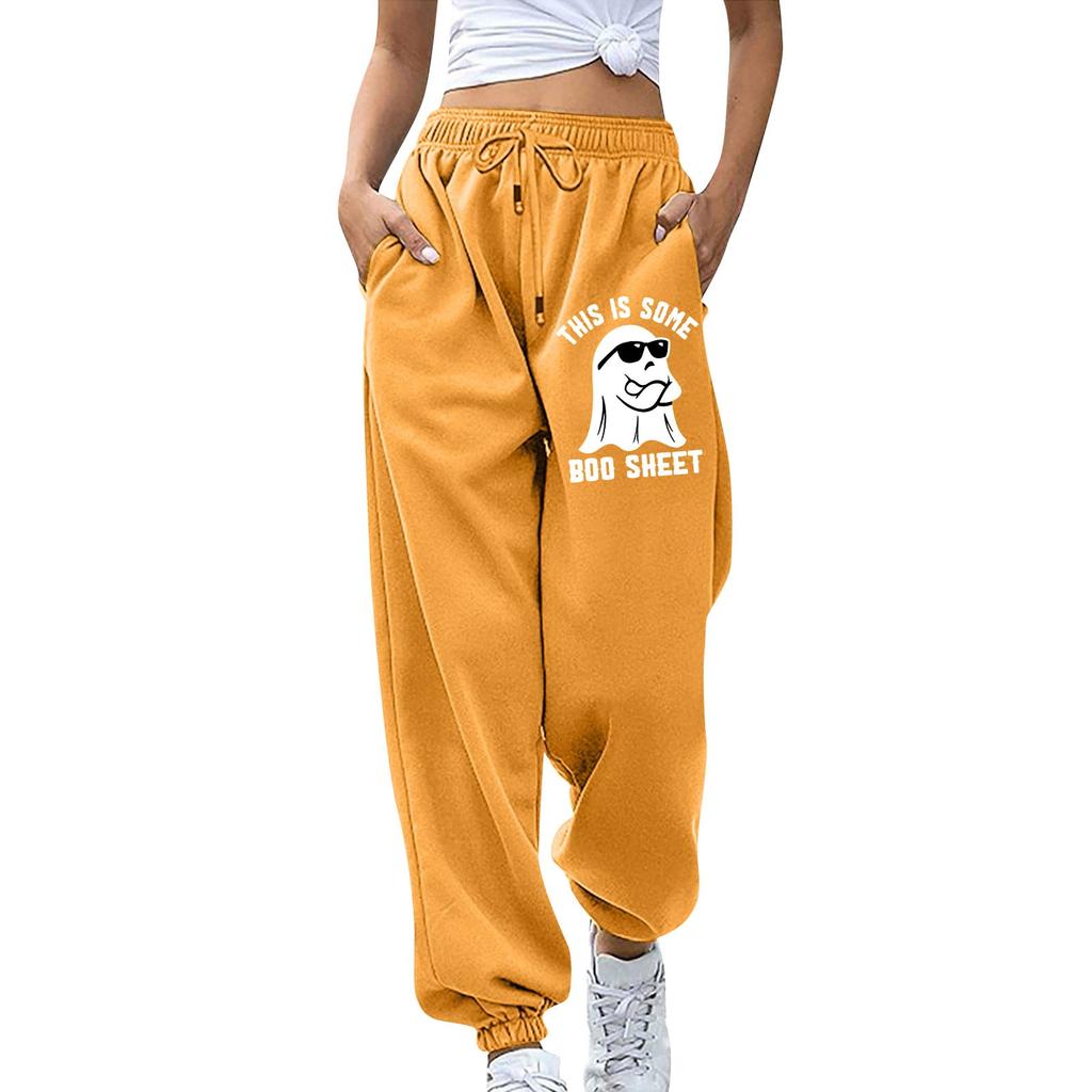 Kadın Spor Kemerli Cepli Moda Patchwork Kontrast Elastik Bel Pantolon Günlük Eşofman Altı