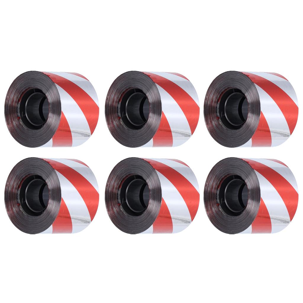 6 ADET Kuş Kovucu Yansıtıcı Korkutma Bandı Kuş Kovucu Şerit Bahçe Malzemeleri İçin Çift Taraflı Gümüş Kırmızı