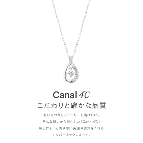Canal 4℃ Silver Necklace with April Birthstone, 151824221004