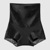Big Size Ladies Spring and Summer New Lace Waist Shaping Hip High Waist Belly Triangle Briefs