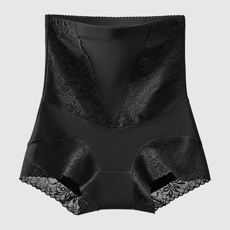 Big Size Ladies Spring and Summer New Lace Waist Shaping Hip High Waist Belly Triangle Briefs