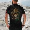 Men's Casual Short Sleeve T-Shirt Mexico Letter Print Crew Neck Lightweight Soft Fabric Comfortable Fit