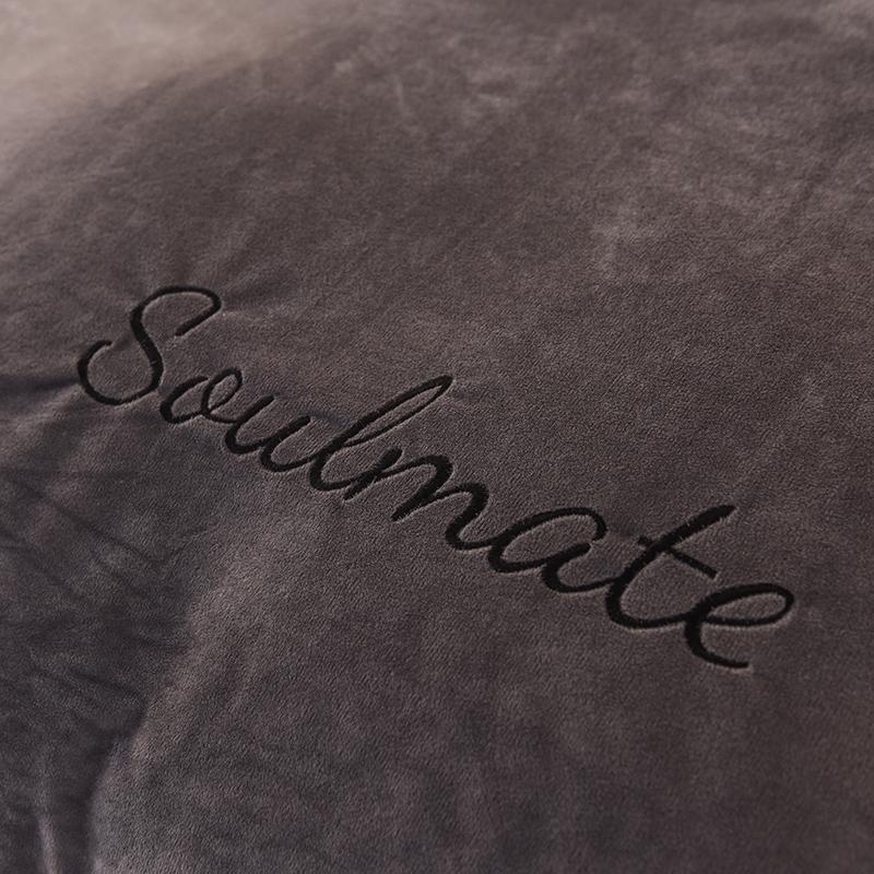 WOSTAR Winter warm milk velvet duvet cover 220x240 bedding set couple luxury double bed quilt cover twin full queen king size