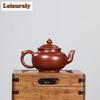 240 ml Yixing Lila Ton Teekannen Handgemachte Lachende Sakura Kanne Roherz Dahongpao Schlammkessel Mit Sieb Zisha Teeset Handwerk Geschenk