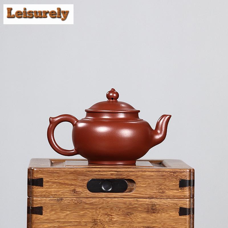 240ml Yixing Purple Clay Teapots Handmade Laughing Sakura Pot Raw Ore Dahongpao Mud Kettle With Strainer Zisha Teaset Craft Gift
