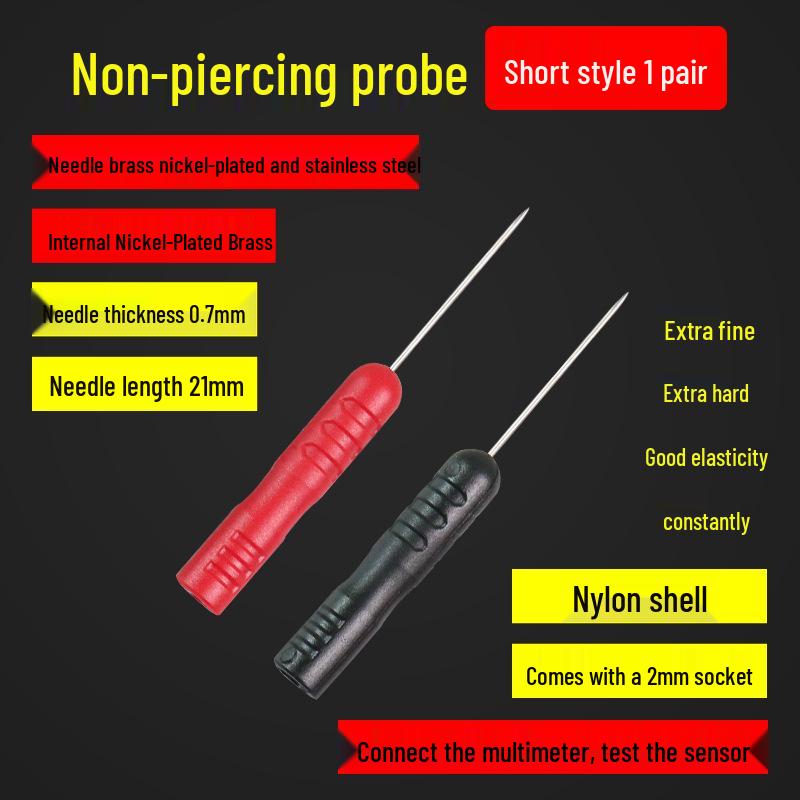 Ultra-Sharp 0.7mm Circuit Testing Needle - Non-Destructive Wire Piercing Probe for Automotive Electricians