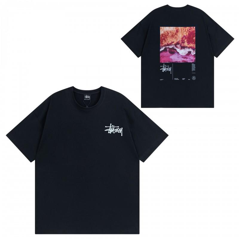 Camiseta de Algodón Streetwear para Hombre y Mujer Corte Holgado Manga Corta Camiseta Gráfica Casual Unisex Cuello Redondo
