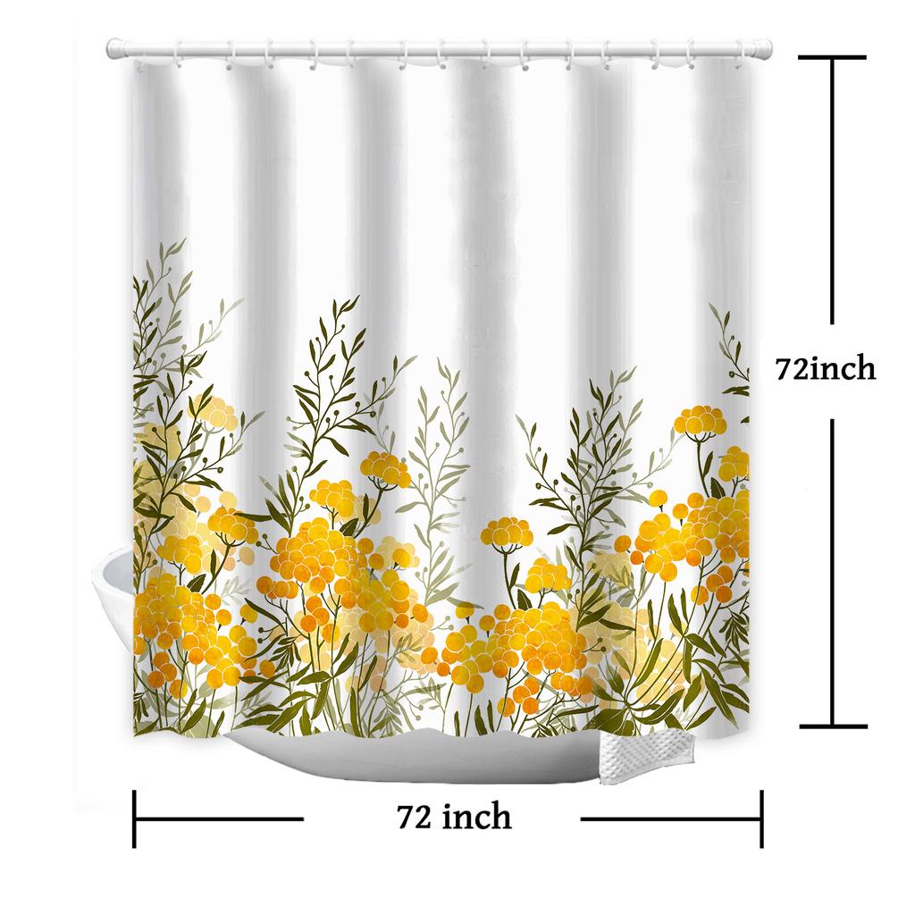 JINRUN Bathroom Thickened Waterproof Curtain Mildew Proof Shower Curtain Shower Partition Curtain Shower Curtain Bathroom Curtain Free Perforation