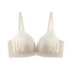 Summer No Magnetic Front Buckle No Steel Rim Lace Bra Sexy Leopard Print Small Bra Gather and Close the Breasts