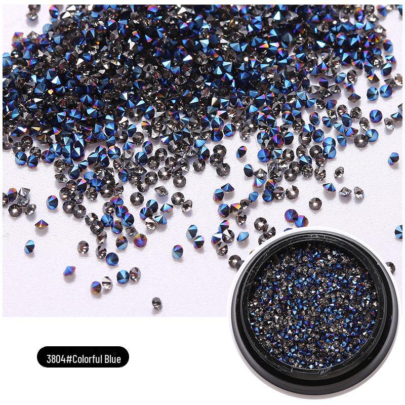 Nail Art Micro-Diamond Jewelry: Super Flash Pointy Crystal Sand Miniestones