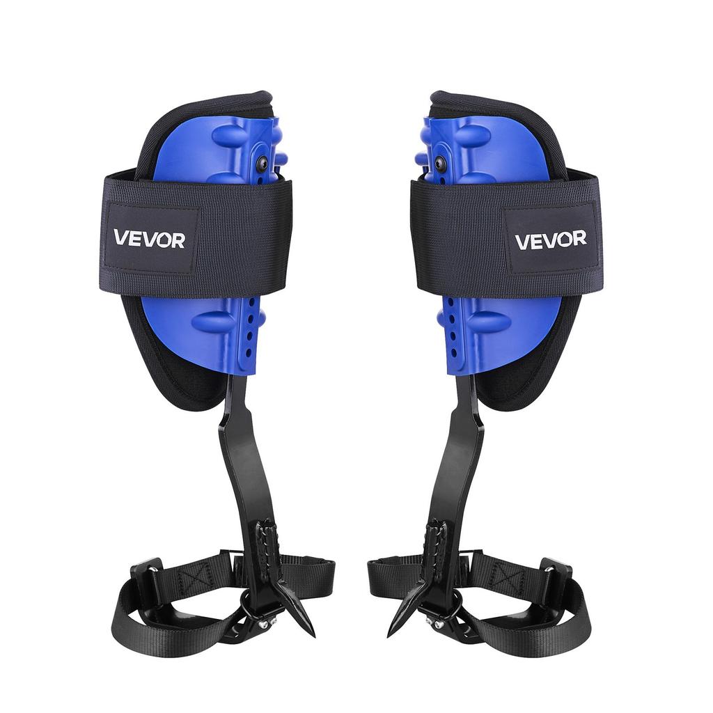 VEVOR Tree Climbing Spikes Set, Height-Adjustable Tree Climbing Gear with Straps & Waist Harness, 159 Kg Load Capacity
