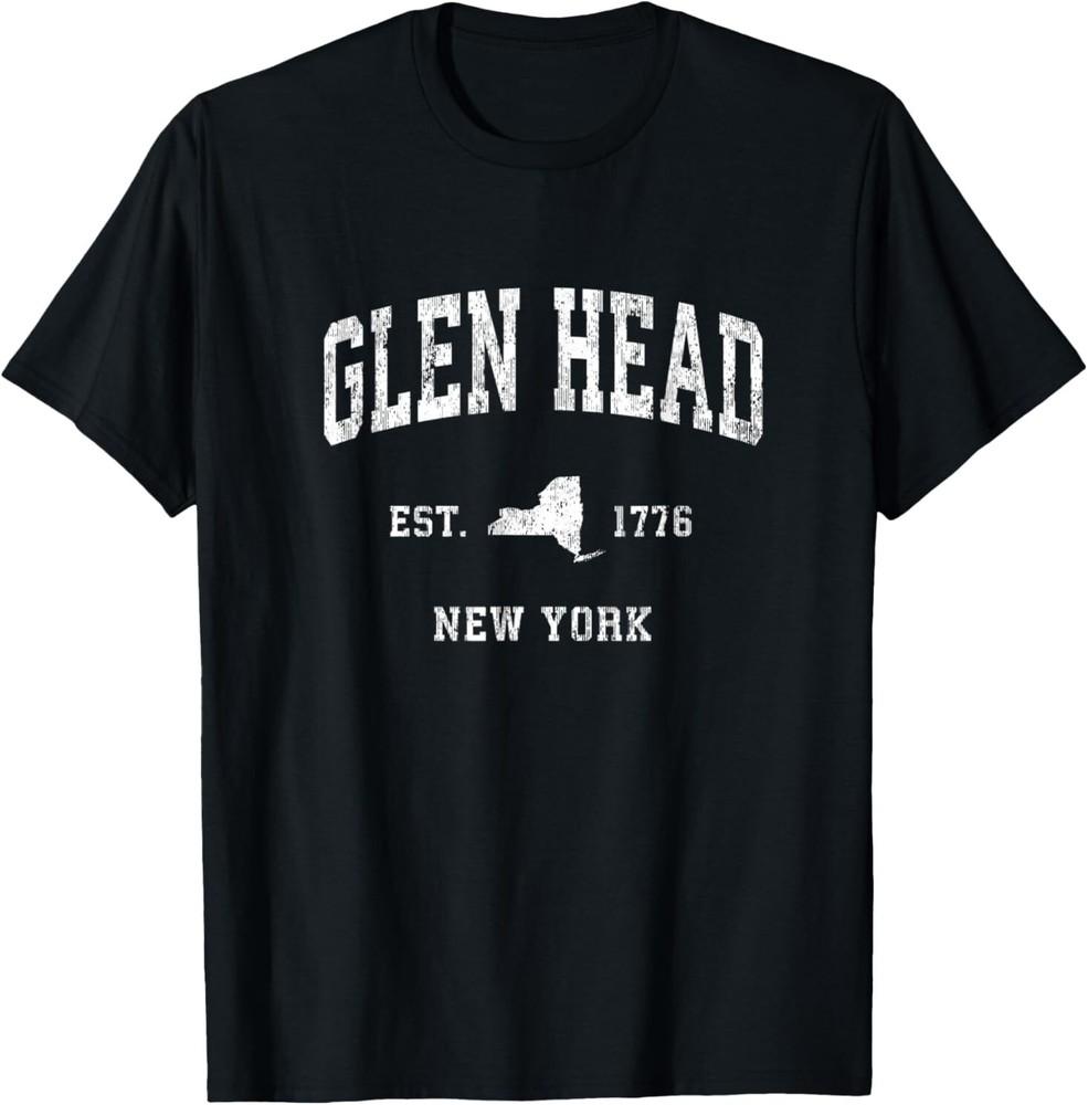 Glen Head New York NY Vintage Athletic Sports Design T-Shirt NEW SHIRT 2025 Unisex T-Shirt XL