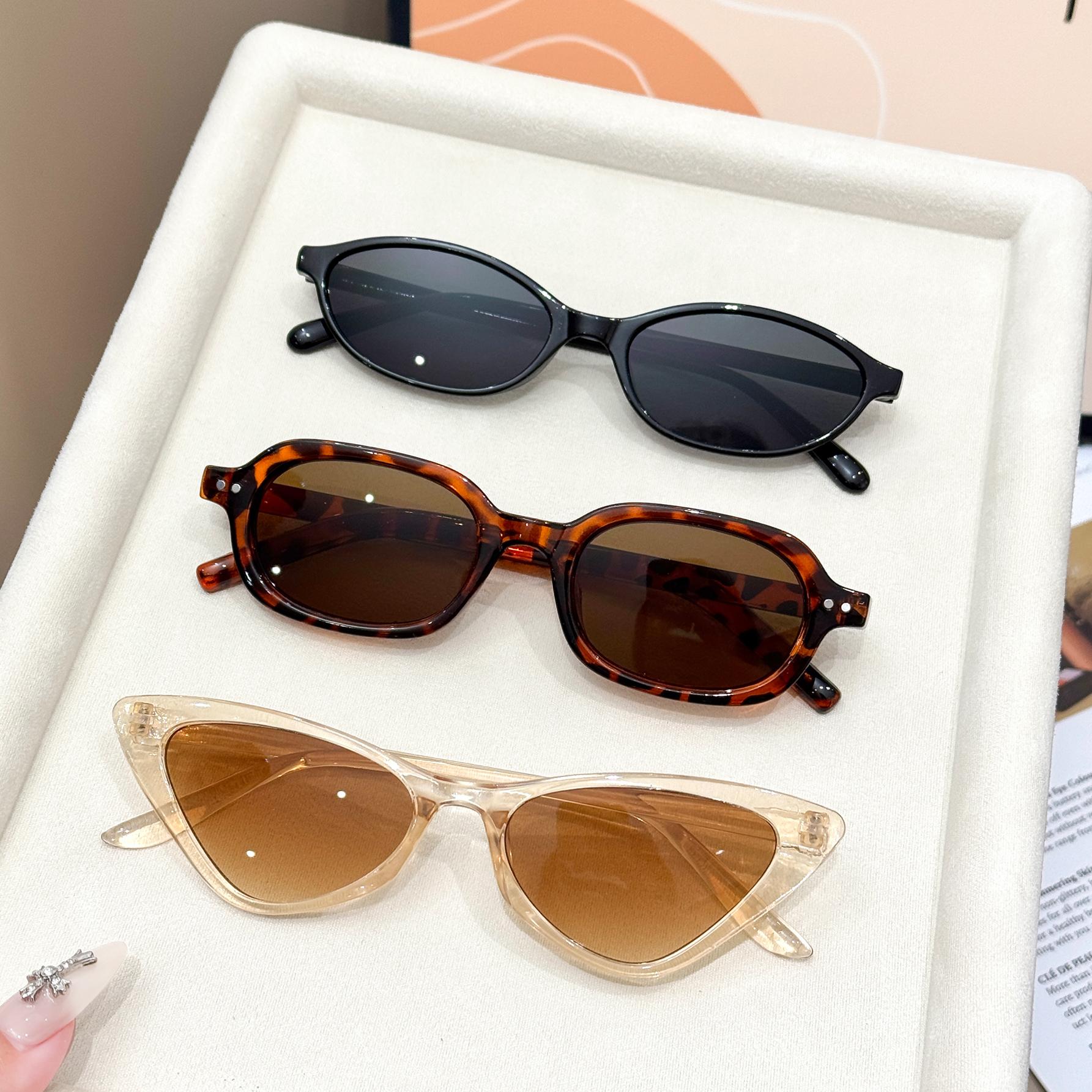

3Pcs Fashion Women s Sunglasses Set, Various Styles and Colors, Matching Gift Set, Fashion Apparel, Beach Vacation
