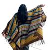 Ethnic Style Tassel Shawl: Xinjiang Tibet Yunnan Lijiang Travel Jacquard Outerwear Warm Striped Cape
