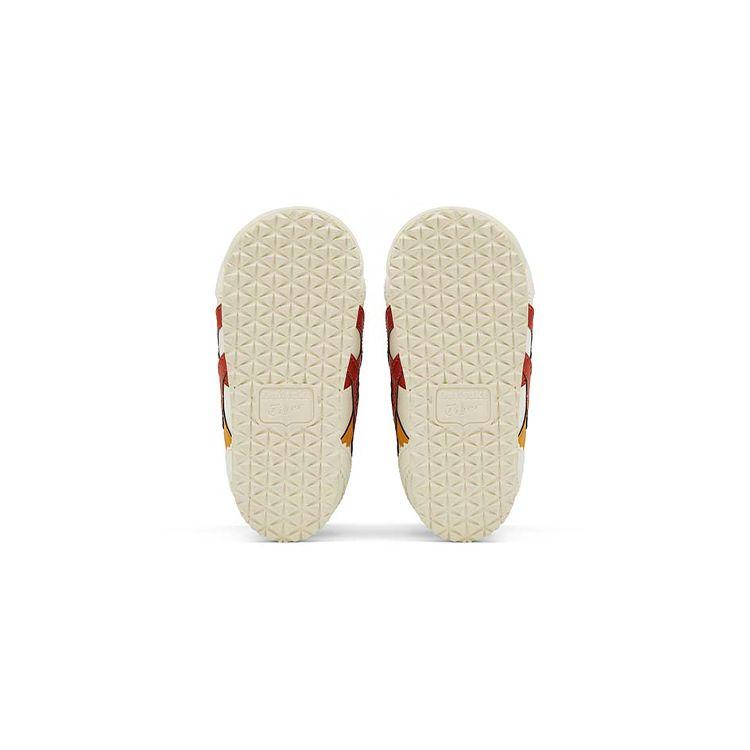 Onitsuka Tiger Mexico 66 Shock Absorbing Non-Slip Wear-Resistant Mid-Top Sports Casual Shoes Baby Sneakers Beige Red 1184A133-103