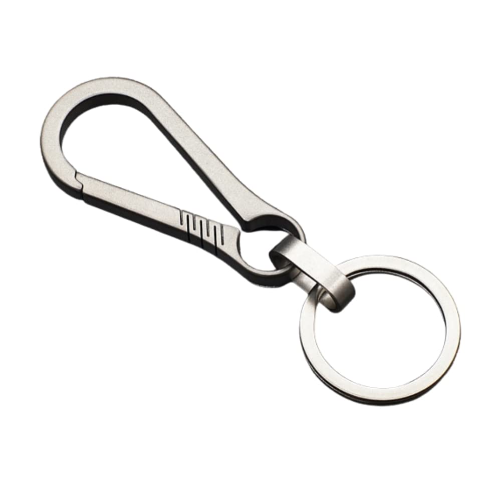 

Itisyou Titanium Carabiner Key Stylish Small Keychain with Hook Ring, Men s