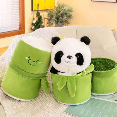 Bambusowa tuba panda pluszowa zabawka słodki przytulanka bambus zamieniony w skarb narodowy panda kwiat pamiątka lalka towarzyszący prezent