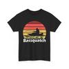 Bigfoot Fishing T Shirt, Bassquatch Fishing Lovers Fisherman Men Dad Shirt