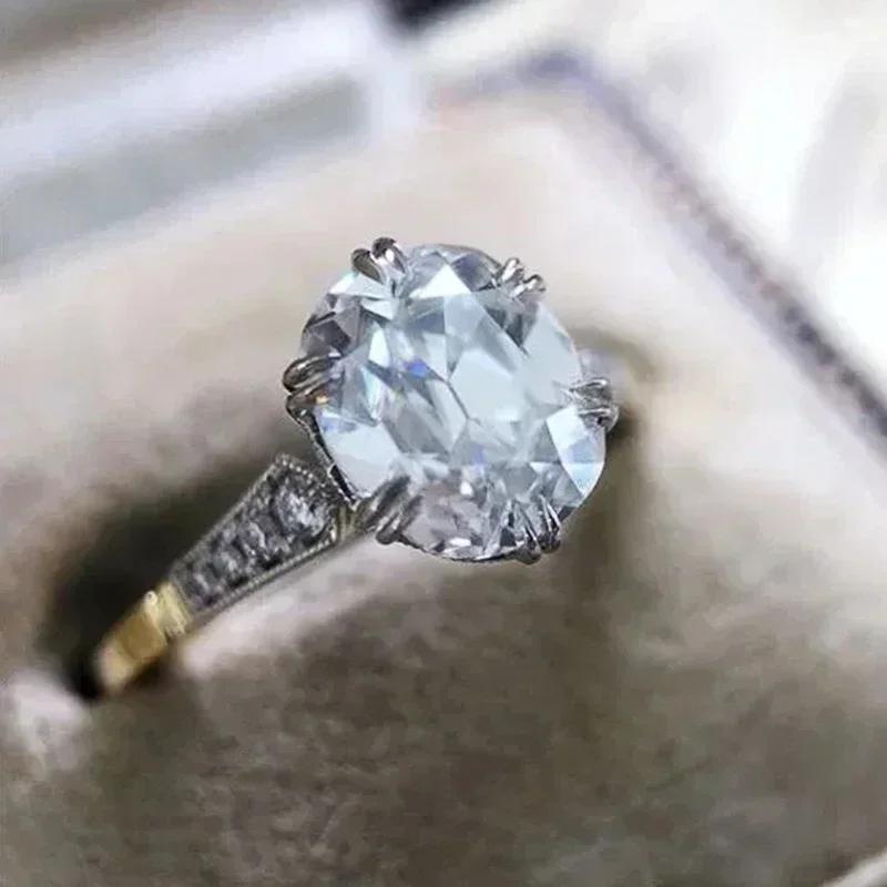 Fashion Versatile Cubic Zirconia Ring For Women Simple Stylish Wedding Bride Accessory Party Jewelry Drop Shipping