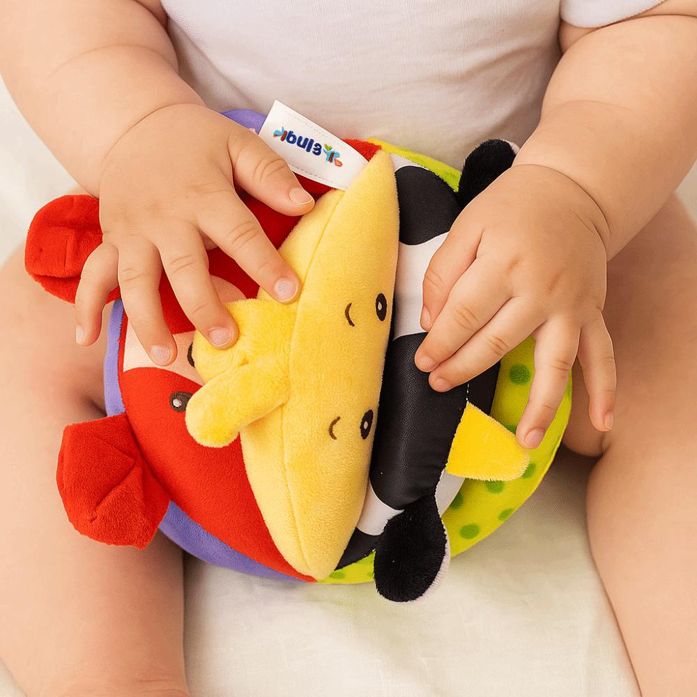 Plush Baby Hand Grasp Ball Montessori Baby Cloth Balls  Kids Children