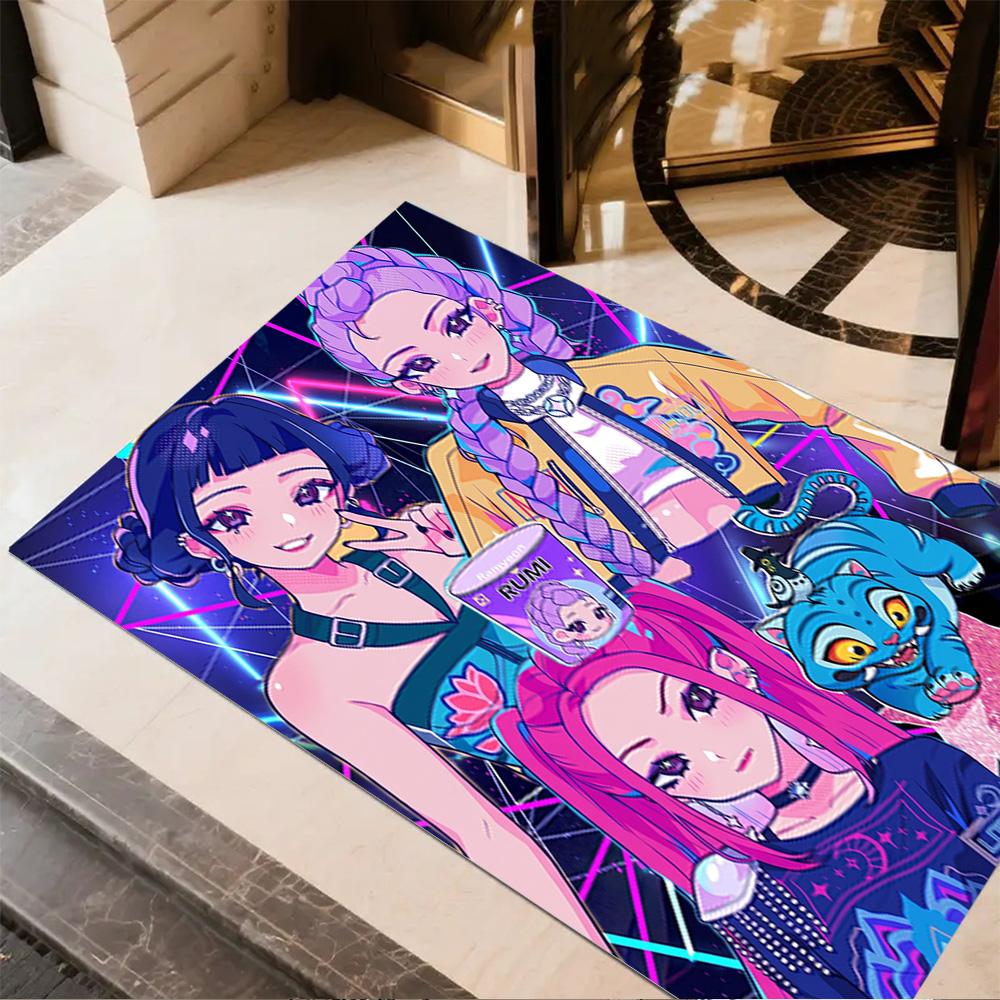 Neon Stars Dance Party Carpet Suitable for Game Room Bedrooms Kitchen Hallway Antislip Carpet Decorate Offices
