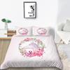 Home Bed Cover 3D Unicorn Themed Print Homes Bedding Quilt Cover Textiles Polyester Pillowcase Bedclothes