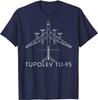 Russian Warplane Tupolev Tu-95 Bear Strategic Bomber T-Shirt Summer Cotton Men T Shirt New Streetwear Oversize tees